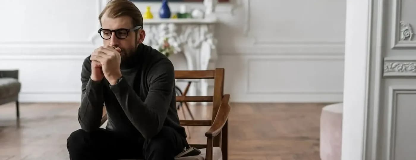 Man sitting on chair