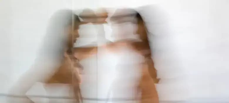 Blurred woman