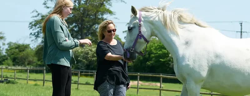 Woman with horse
