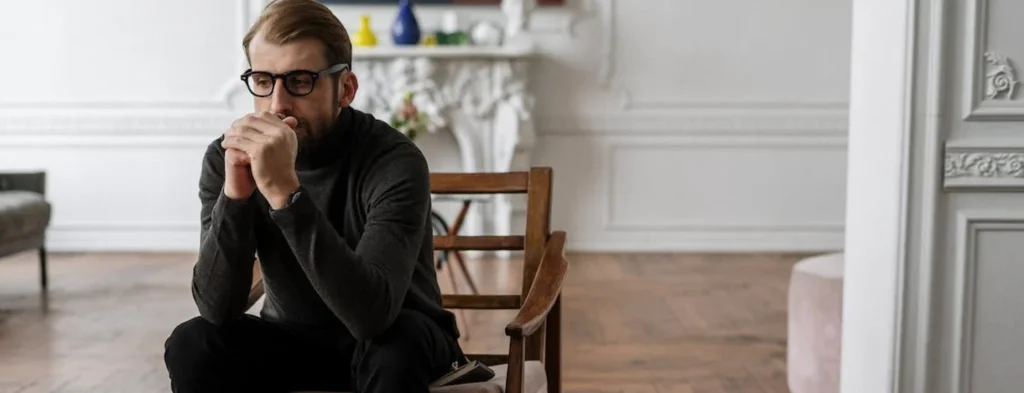 Man sitting on chair