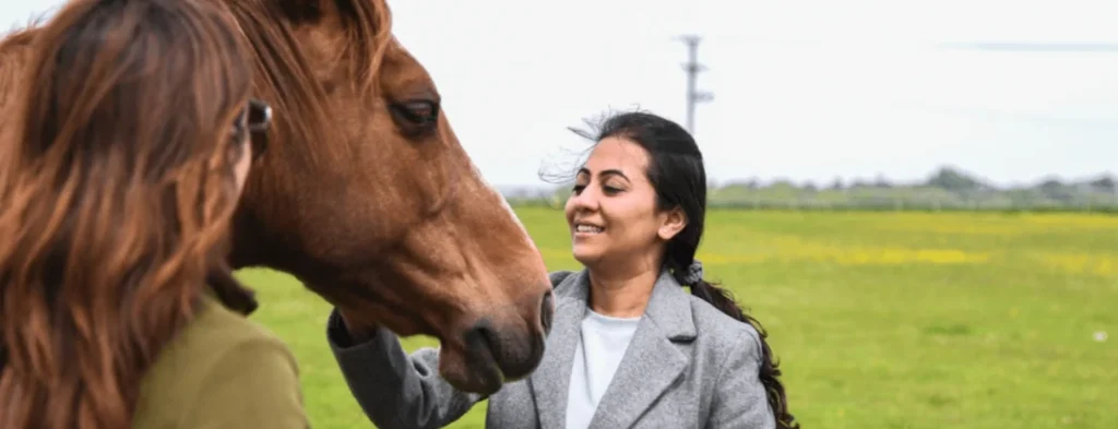 Woman with horse